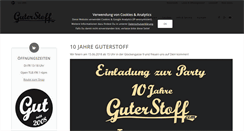 Desktop Screenshot of guterstoff.com